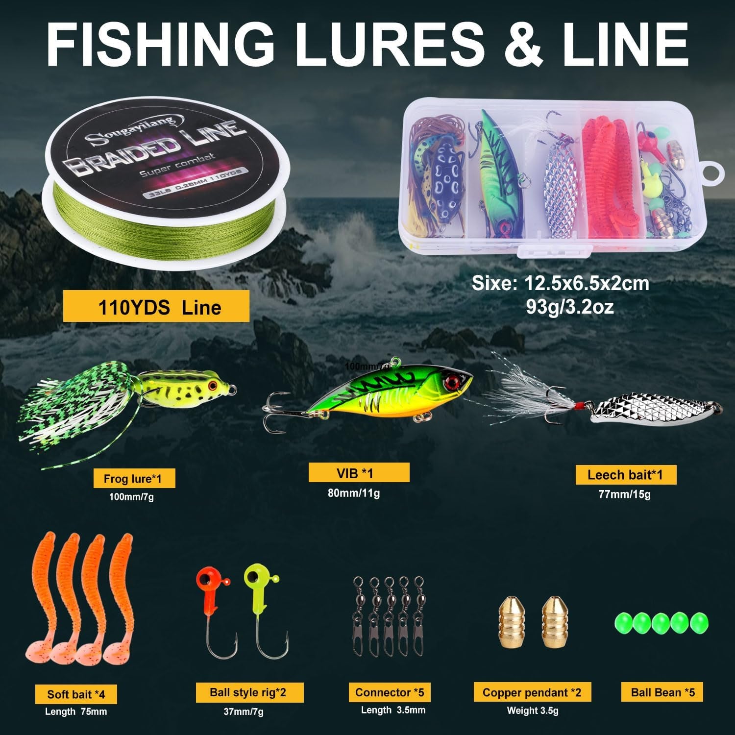 Fishing Rod Reel Combo with Telescopic Fishing Pole Spinning Reel Carrier Bag for Travel Saltwater Freshwater Fishing