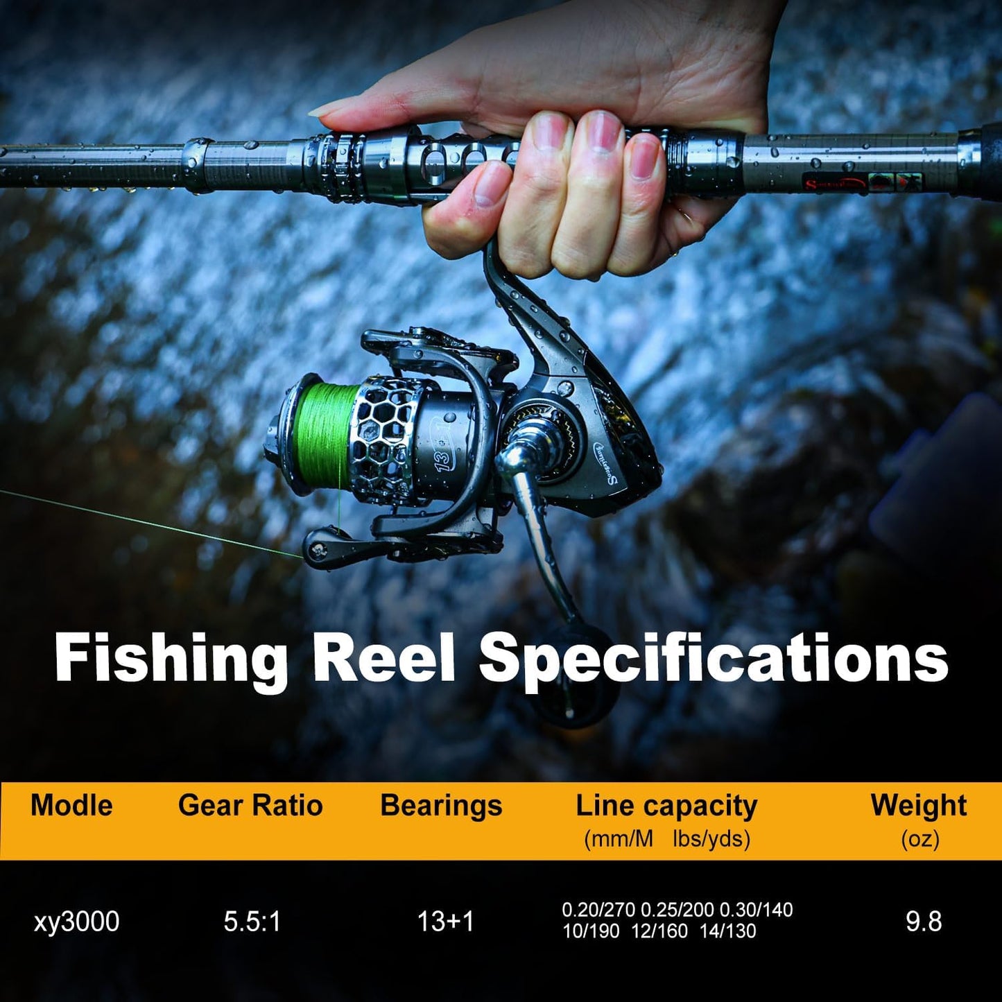 Fishing Rod Reel Combo with Telescopic Fishing Pole Spinning Reel Carrier Bag for Travel Saltwater Freshwater Fishing